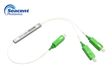 Jenis Mikro 1x2 Splitter Serat Optik PLC Splitter Untuk Jaringan Optik Pasif