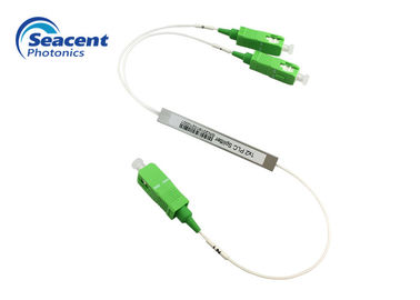 PLC Planar Lightwave Circuit Splitter Tipe 1x2 Dengan Konektor SC APC