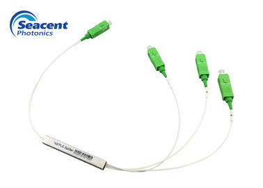Seacent Fiber Optic PLC Splitter, Tipe Mini 1x3 Plc Dengan Konektor SC / APC