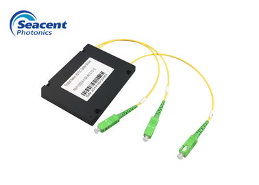 Kaset Mode Tunggal PLC Splitter 1x2 Plc Optical Splitter 2.00mm