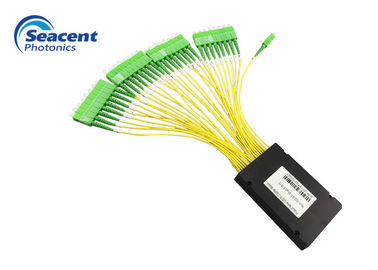 Stabilitas Tinggi 2.00mm Plc Fiber Splitter 1X32 Untuk Internet TV Kabel