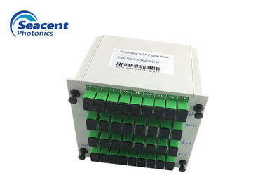 Pasang Serat Plc Splitter 1x32 0,9mm 0,5m Keseragaman Saluran Yang Sangat Baik