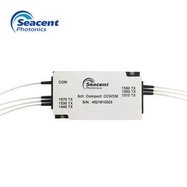 Serat Optik 6CH CCWDM Mux Demux Dengan Tipe Konektor LC / APC, Stabilitas Tinggi