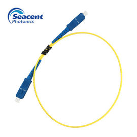 SC SC 9 / 125μM Single Mode Duplex Cord Patch Dengan UPC Polish ROHS Disetujui