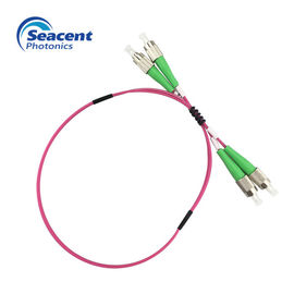 Duplex Multimode Fc Ke Fc Cord Patch Fiber MM50 / 125 OM3, APC Polish