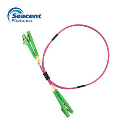 Multimode Duplex Fiber Optic Patch Cord, APC Polish LC To LC Fiber Jumpers