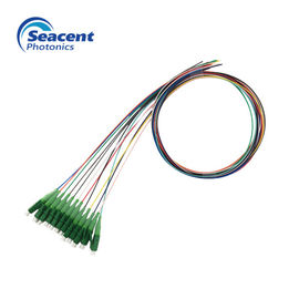 Rugi Penyisipan Rendah Lc Apc Pigtail, 12 Color Beam Pigtail Dalam Fiber Optik