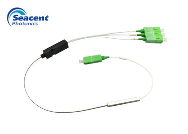 1x3 Cabang Jenis PLC Splitter / High Loss Loss Serat Optik Audio Splitter