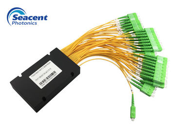 Pemisah Jenis Kaset Stabilitas Tinggi 1X32 PLC Splitter Untuk Internet TV Kabel