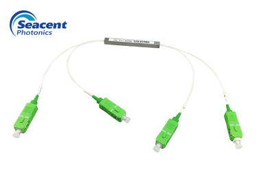 SC APC 1x8 PLC Splitter Single Mode Fiber Optic PLC Splitter Untuk FTTH