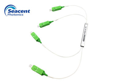 Micro Type 1x2 Fiber Optic PLC Splitter SC APC Untuk FTTH FTTB FTTX PON