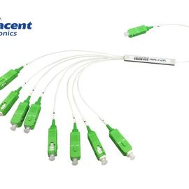 FTTH FTTB FTTX Serat Optik PLC Splitter 1x8 Dengan Konektor SC APC