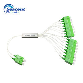 Kehilangan Rendah Mini 2 * 16 Serat Optik PLC Splitter
