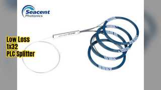 1x32 PLC Splitter Jaringan Serat Optik Kerugian Rendah